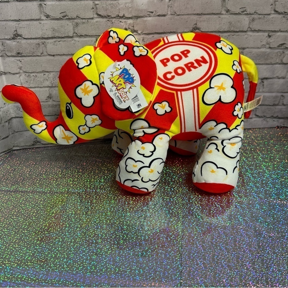 Pop Art Soft 16" Plush Elephant MAMMOTH CORNELIUS Popcorn NEW